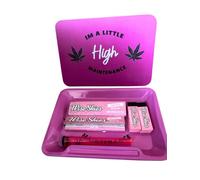 Wise Skies Tray Set High Maintenance Pink with Lid and Set