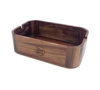 Wise Skies Walnut Wooden Rolling Tray Storage Magnetic Box Accessories Stash Box (Medium)
