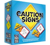 Wise Wizard Games | Caution Signs | Fast-Paced Party Game | Ages 10+ | 3-9 Players | 10+ Minutes Playing Time, Some Colors