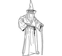 'Wise Wizard' Rubber Stamp - Unmounted Design for Crafting & Scrapbooking, A7 (RS00037560)