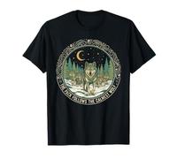 Wise Wolf Lover Calm Leadership Animal Pack Nature Art T-Shirt