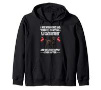 Wise Women Once Said I'm Getting A Flat Coated Retriever Dog Zip Hoodie