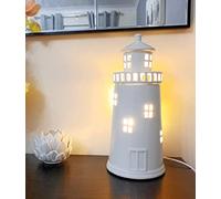WiseAccordio Lighthouse Table Lamp Bedside lamp Table Lamp for Bedroom, Living Room Modern,Office, Kids HX34cm