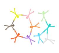 Wisebom Mini Man Magnet Funny Refrigerator Magnets, 10 Pieces Flexible Rubber Magnet Small Human Magnet, Colorful Fridge Magnets Decoration Creative Travel Toys for Office Kitchen