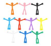 Wisebom Mini Man Magnet Refrigerator Magnets, 10 Pieces Funny Human Magnets Flexible Rubber Magnet, Colorful Fridge Magnets Decoration Creative Travel Toys for Kitchen Office