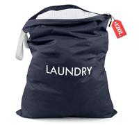 WiseBoy Laundry Bag, 23.6x35 inch Oversized Laundry Bags, Travel Laundry Bag Dirty Clothes Organizer, Nylon Wet Dry Storage Bag for College Dorm, Camping, Caravan, Navy Blue