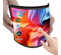 wisecoco 7.8 inch Touch Screen Flexible Display Curved Bendable FHD 1920 * 1440 AMOLED Display with HDMI Driver Board OLED Monitor Without Enclosure Kit for DIY Prototype Demo