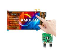 wisecoco AMOLED Display 7 Inch FHD 90Hz High Refresh Rate 850 Nits High Brightness IPS Touch Panel for Raspberry Pi Laptop Camera Switch PS4/5 Gaming Display DIY Screen