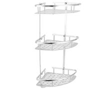 Wisecoco Shower Shelf, 3 Tiers Corner Shower Shelf, Wall Mounted Shower Organizer Storage Rack, Shower Rack Fit for Home Bathroom Toilet Kitchen