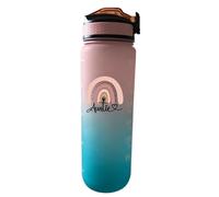 Wisedeal Auntie 32 oz Water Bottle with Times Marker to Drink and Straw, Carrying Strap, Leakproof Tritan BPA-Free, Ensure You Drink Enough Water for Fitness, Gym, Camping, Outdoor Sports