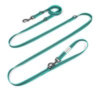Wisedog 3m LakeGreen Double-Ended Rubberised Dog Lead, Non-Slip for Walking