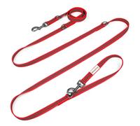 Wisedog 3m Red Double-Ended Rubberised Dog Lead, Non-Slip for Walking