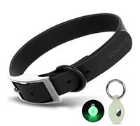 Wisedog Waterproof Dog Collar: Multiple Adjust 7" to 23.6", Soft Rubber Coated Webbing, Easy to Clean, for Small Medium Large Dogs (S|8.5"-12.5" × 4/5 in, Black)