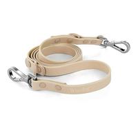 Wisedog Waterproof Standard Dog Leashes with 2 Hooks, 5 ft/ 6 ft Lengths, Adjustable for Traffic Control Safety, for Small, Medium & Large Dogs Walking (Sand Color L)