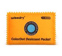 wisedry 100g Rechargeable Color-Indicating Desiccant Packs for Storage, Reusable Silica Gel Desiccant Packets, Moisture Absorbing Packs for Storage Bins, Safes, 3D Filaments, Closet, Electronics