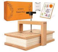 wisedry Flower Press Set, Easy One Step Pressing, Even Pressure, 6 Layers, 10 x 6 Inch, Flower Press Set for Kids and Adults, Great Gift for Anyone Who Wants Flowers and