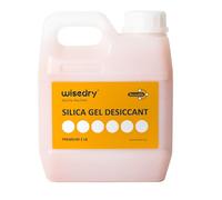 wisedry Silica Gel Desiccant Beads Bulk Reusable with Color Indicating Orange to Green - 0,9kg (2LBS), Bead Size 2-4 mm, Rechargeable