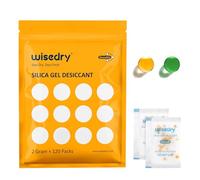 wisedry Small Silica Gel Sachets Desiccant Packs 2 Gram [120 Packs] for Food Storage Moisture Absorbers Bags for Food Medication Jewelry Tools Storage Food Grade