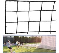 Wiseek Soccer Backstop Net, 10x40ft High Impact Barrier Net, Nylon Sport Netting, Rebounder Behind Goal (Installation Rope Included), Black