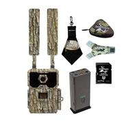 WiseEye Data Cam 2 Power Bundle - Trail Camera with Pre-Installed Lithium Battery, 32GB SD Card, Card Reader with Case & Cleaning Cloth - LTE Cellular, GPS & HuntControl AI