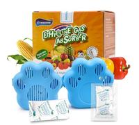 WiseFresh 5 Gram Ethylene Gas Absorber Packet, Vegetable & Fruit Fresh Produce Protector, Food Freshness Extender, Fresh Fruit Preserver, Vegetable Saver (5 Gram, 30Pcs+2 Canisters)