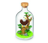 WiseHawk Kit of miniature blocks to assemble insects and small animals. Includes methacrylate bottle to protect the construction. Bald eagle