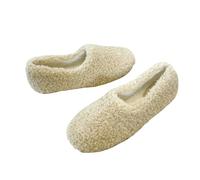 WISEHUBY Luxury Lambwool Moccasins Femme Winter Cotton Shoes Women Warm Plush Loafers Comfy Curly Sheep Fur Flats Woman Large Size 40-43-Apricot-9