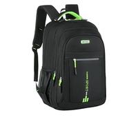 WISEHUBY Men'S Backpacks Oxford Waterproof Rucksack Business Computer Bag Casual Travel Backpack Senior High School Student Schoolbag-Green-A