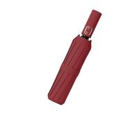 WISEHUBY Umbrella Solid Color 24 Ribs Sunny Umbrella Women'S And Men'S Automatic Umbrella Outdoor Sunshade Automatic Umbrella-Red