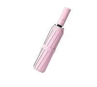 WISEHUBY Umbrella Umbrella Solid Color 24 Ribs Sunny Umbrella Women'S And Men'S Automatic Umbrella Outdoor Sunshade Automatic Umbrella-Pink
