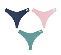 WISEHUBY Women'S Cotton Thongs 3Pcs Comfortable Waffle G-String Female Low-Rise T-Back Underwear S-Xl Bikini Underpants Lingerie
