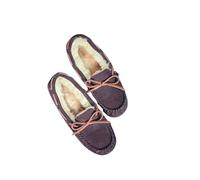 WISEHUBY Women'S Shoes, Winter Slippers, Warm Flats, Casual Loafers, Slip-On Slippers-Chocolate Witner-42