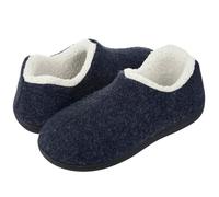 WISEHUBY Women'S Slippers, Winter Warm Women'S Shoes, Home Shoes, Foam Slippers, Casual Shoes-Navy Blue-40(9.6 Inch)