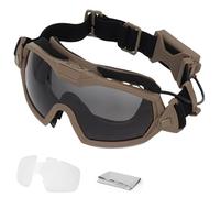 WISEONUS Airsoft Goggles Tactical Anti Fog Paintball Protective Shooting Glasses for CS Hunting Cycling Snowboard Ski Outdoor Sports (DE)