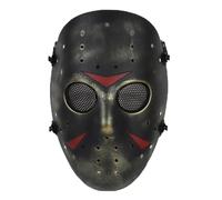 WISEONUS Paintball Mask, Airsoft Mask Full Face Protective Mask Metal Mesh Tactical Mask for Hunting Shooting CS Games Halloween