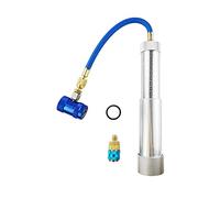 Wisepick R1234yf Compressor Oil Dye Injector with Snap Quick Coupler R-134a System 1/4" SAE Scale Refillable Line 2 OZ Hand Turn Screw