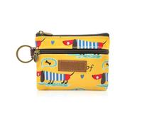 WisePoint Coin Purse, Waterproof Change Purse Coin Pouch with Zipper and Keyring, Cute Small Purses for Women and Girls, Change Bag Mini Storage Bag for Coin, Cards, Keys, Lipsticks (Yellow)