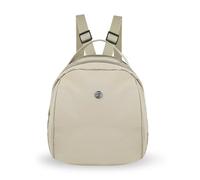 WisePoint Lightweight Small Backpack, Nylon Minimalist Rucksack for Women with 7 Pockets, 1 Anti-theft Pocket and Zipper, Large Capacity Casual Daypacks for Commuting, Shopping (Cotton Cream)