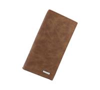 WisePoint Minimalism Trifold Wallet, PU Card Holder Men with Zip Pocket, 12 Card Slots, ID Window, and 2 Banknote Compartments, Large Capacity Personalised Gifts for Daily Use, Travel (Coffee 1pc)