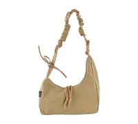 WisePoint Nylon Cross Body Bag, Lightweight Side Bags for Women with Adjustable Shoulder Strap and Zipper, Solid Colour Small Shoulder Bag for Shopping, Work, Date and Daily Use (Khaki 1pc)