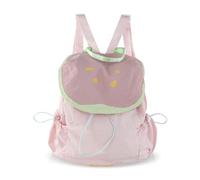 WisePoint Nylon Small Backpacks, Fruit Pattern Small Backpack with Magnetic Snap and Adjustable Shoulder Straps, Cute Backpack for Women for Travel and Shopping, pink, M, Casual