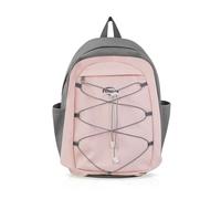 WisePoint Nylon Travel Backpack, Large Backpack with 1 Anti-theft Pocket, 4 Pockets, Adjustable Shoulder Straps and Zipper, Lightweight Anti Theft Backpack for Commuting, Travelling (Pink)