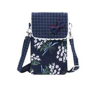 WisePoint Phone Bag, Cotton Shoulder Bag Cute Crossbody Phone Bag with Zipper, Lightweight Women's Cross-Body Bags Small Over Shoulder Bags for Travelling, Dating, Shopping (style 1)