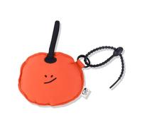 WisePoint Polyester Coin Purse Women, Mini Cute Coin Wallet with Adjustable Silicone Cord and Snap, Lightweight Earbuds Case for Commuting, Shopping, Dating and Travelling (Red)