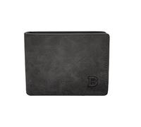 WisePoint Silm Mens Wallet, PU Leather Wallet with 8 Slots, Bifold Wallet for Men with Zipped Coin Pocket, Minimalist Credit Card Holder Mens Wallets for Business, Traveling, Dating (Black)