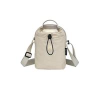 WisePoint Unisex Bottle Bag, Nylon Water Bottle Bag with Adjustable Strap & Multi-Pockets, Crossbody Bag for Strolling, Jogging or Daily Outings (Beige)