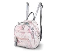 WisePoint Womens Backpack, PU Leather Backpack Small Backpacks for Women, Cute Women's Fashion Backpacks Mini Backpack with Butterflies Pattern for Shopping, Travel, Walk (pink)