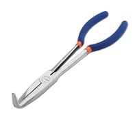 WISEPRO 11 Inch Extra Long Reach Needle Nose Pliers, 90° Angle for Wire Processing, Home Repairing