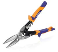 WISEPRO 12'' Heavy Duty Aviation Snips, Lead Snips Straight Cut,Compound Metal Cutter for Cutting Sheet Metal, Aluminum, and Vinyl Siding