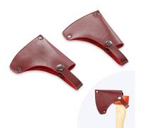 WISEPRO 2 Pack Hatchet Head Sheath Holster for 1 1/4lb Axe, Leather Axe Sheath Protector Cover for Outdoor, Camping